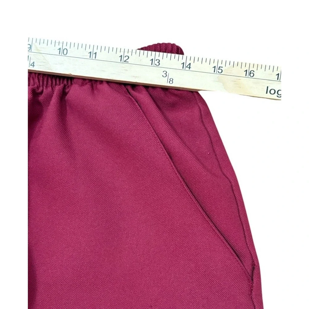 Vintage Donkenny Woman Red Slacks Elastic Waist Plus Size 18W - Picture 10 of 12